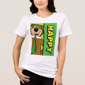 Happy Yogi Beer Tri-Blend Shirt (Voorkant)