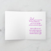 Happy You and Me Day I Love You on BLACK Bedankkaart (Binnen)