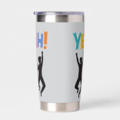 Happy Youang  Men Geïsoleerde Drinkbeker (Rechts)