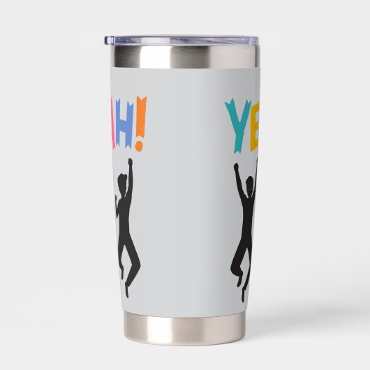 Happy Youang Men Geïsoleerde Drinkbeker (Rechts)