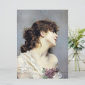 Happy Young Woman (door Giovanni Boldini) Kaart (Staand voorkant)