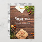 Happy Yule Aankondiging (Voorkant / Achterkant)