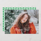 Happy Yule Feestdagenkaart (Voorkant / Achterkant)