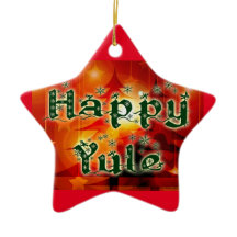Happy Yule Tree Ornament