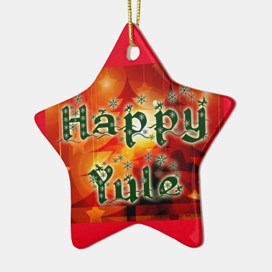 Happy Yule Tree Ornament (Links)