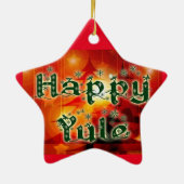 Happy Yule Tree Ornament (Achterkant)