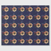 Happy Yule Witch Wrapping Paper Cadeaupapier (Vlak)