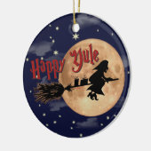 Happy Yule Witch Xmas Ornaments Keramisch Ornament (Links)