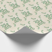 Happy Yule Yall Southern Kerstpagan Cadeaupapier (Hoek)