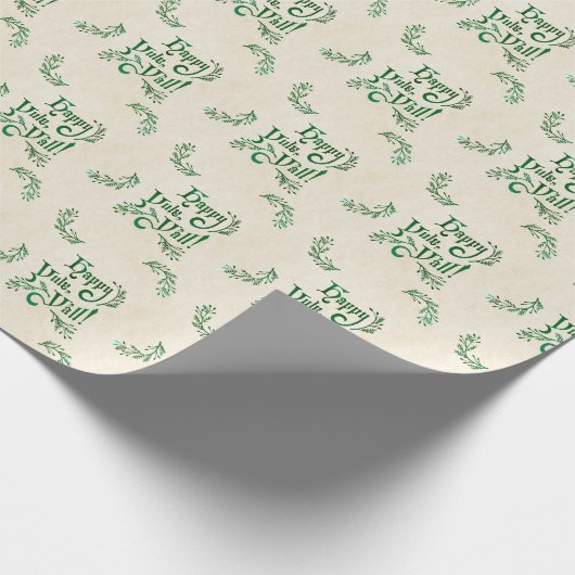 Happy Yule Yall Southern Kerstpagan Cadeaupapier (Hoek)