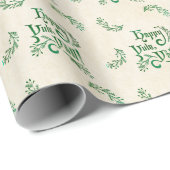 Happy Yule Yall Southern Kerstpagan Cadeaupapier (Rol Hoek)