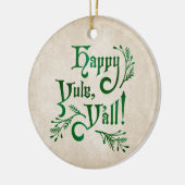 Happy Yule Yall Southern Kerstpagan Ceramic O Keramisch Ornament (Links)