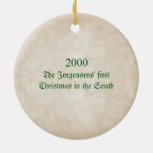 Happy Yule Yall Southern Kerstpagan Ceramic O Keramisch Ornament (Achterkant)