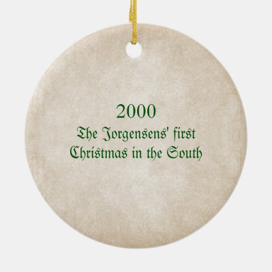 Happy Yule Yall Southern Kerstpagan Ceramic O Keramisch Ornament (Achterkant)