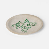 Happy Yule Yall Southern Kerstpagan Papieren Bordje (Gekanteld)