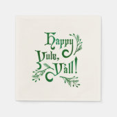 Happy Yule Yall Southern Kerstpagan Servet (Voorkant)