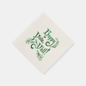 Happy Yule Yall Southern Kerstpagan Servet (Hoek)