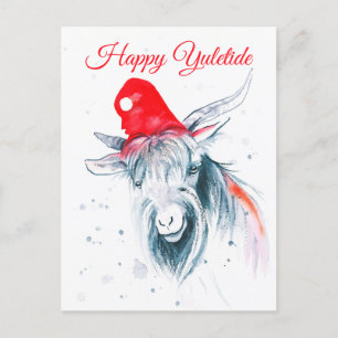 Happy Yuletide-kerstgebeten-feestdag Briefkaart