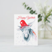 Happy Yuletide-kerstgebeten-feestdag Briefkaart (Staand voorkant)