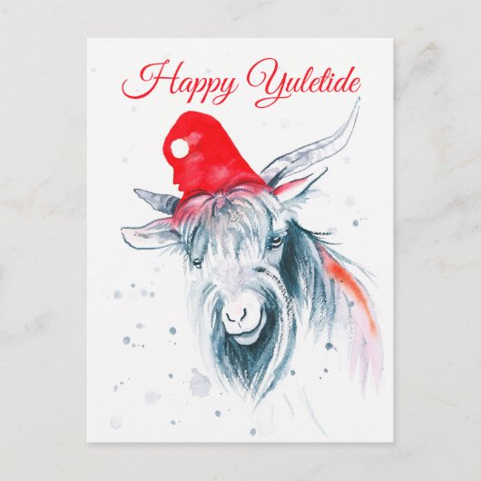 Happy Yuletide-kerstgebeten-feestdag Briefkaart (Voorkant)