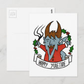 Happy Yuletide Krampus Briefkaart (Voorkant / Achterkant)