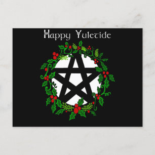 Happy Yuletide  Uitnodiging Briefkaart