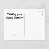 Happy Yuletide Uitnodiging Briefkaart (Achterkant)
