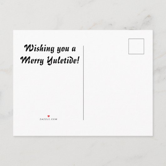 Happy Yuletide Uitnodiging Briefkaart (Achterkant)