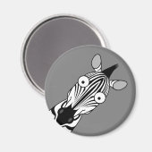 HAPPY ZEBRA MAGNEET (Voorkant / Achterkant)