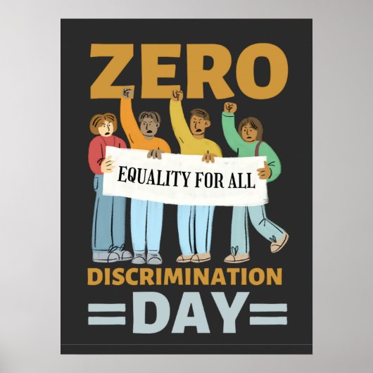 Happy Zero Discrimination Day, Gender Equality Poster (Voorkant)