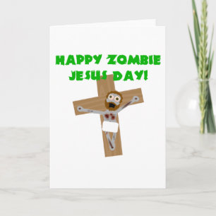 Happy Zombie Jesus Dag Feestdagen Kaart
