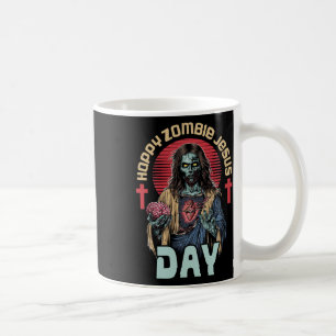 Happy Zombie Jesus Day Skeleton Horror Christ Hall Koffiemok