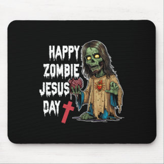 Happy Zombie Jesus Day Skeleton Horror Christ Hall Muismat