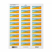 Happy zomers landskape Return Address Label (Full Sheet)
