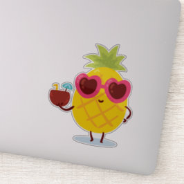 Happy zomers-Stickers voor laptops Sticker