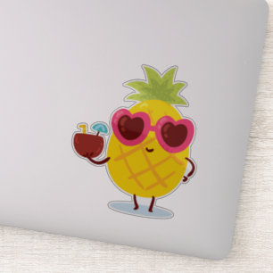 Happy zomers-Stickers voor laptops Sticker