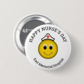 Happy Zs Day Hospital Name Pinback-knop Ronde Button 5,7 Cm (Voorkant /achterkant)