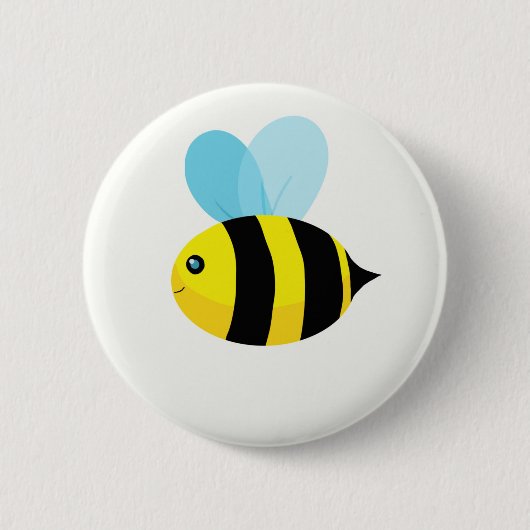 HappyBee-Collectie Ronde Button 5,7 Cm (Voorkant)