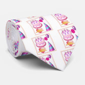 HappyBIRTHDAY-cake-ballonvervormingen Stropdas (Opgerold)