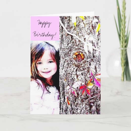 HappyBirthday! ~ meisjeskaart Kaart (Voorkant)