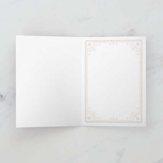 HappyBirthday Mystic Boogschutter Zodiac Kaart (Binnen)