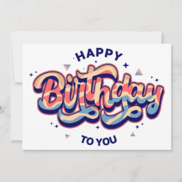 #HappyBirthday #TypographyArt #BirthdayTypography Feestdagenkaart