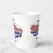 #HappyBirthday #TypographyArt #BirthdayTypography Papieren Bekers (Links)