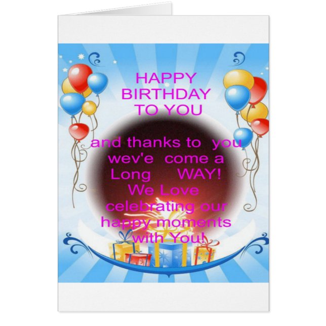 HappyBirthday voor jou (Voorkant)