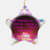 HappyBirthday voor jou Keramisch Ornament (Voorkant)