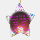 HappyBirthday voor jou Keramisch Ornament (Links)