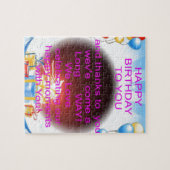 HappyBirthday voor jou Legpuzzel (Horizontaal)