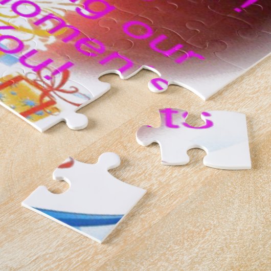 HappyBirthday voor jou Legpuzzel (Zijkant)