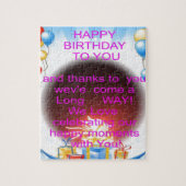 HappyBirthday voor jou Legpuzzel (Verticaal)