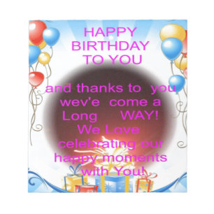 HappyBirthday voor jou Notitieblok